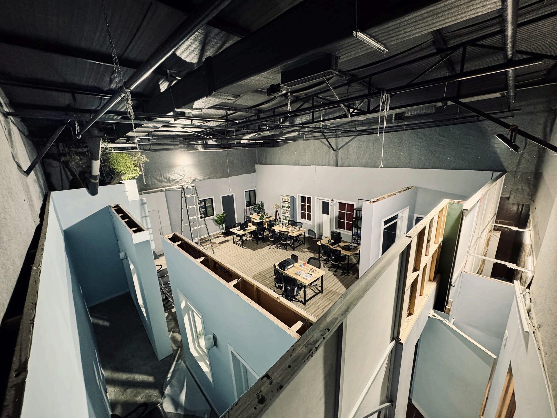 Premium shooting studio in Mumbai — cinematic main floor at The 7th Heaven Studios, Malad West